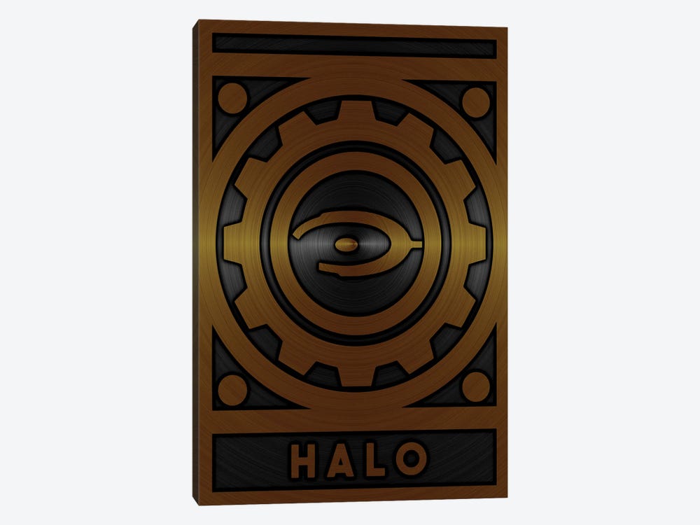 Halo Gold by Durro Art 1-piece Canvas Art Print