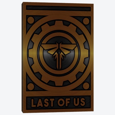 Last Of Us Gold Canvas Print #DUR717} by Durro Art Canvas Art