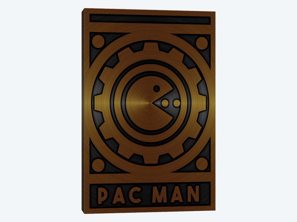 Pac Man Gold by Durro Art 1-piece Art Print