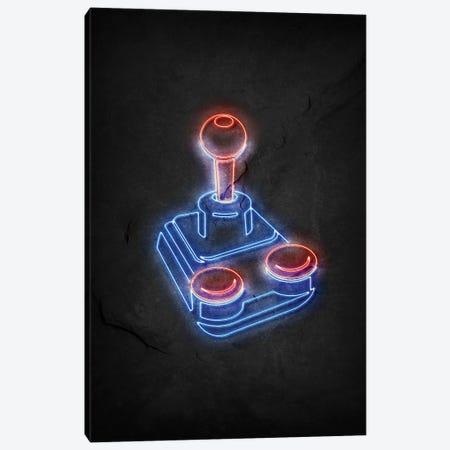 Joystick Neon Canvas Print #DUR726} by Durro Art Art Print