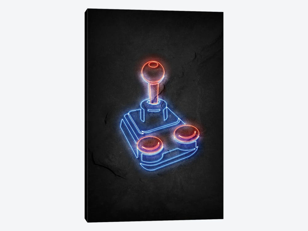 Joystick Neon by Durro Art 1-piece Art Print