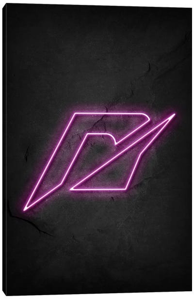 Need For Speed Neon Canvas Art Print - Black & Pink