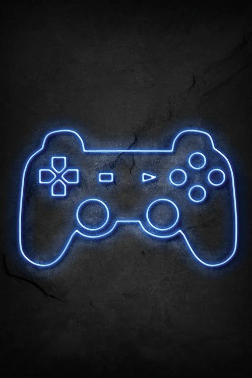 Playstation Controller Neon