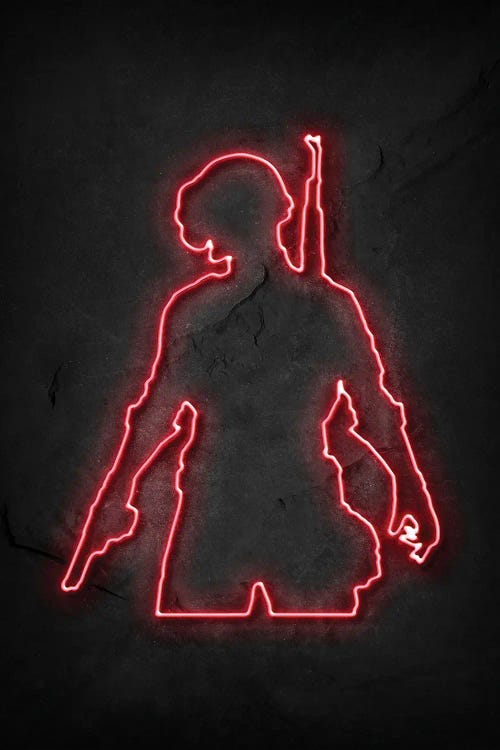 Pubg Soldier 2 Neon Canvas Art by Durro Art | iCanvas