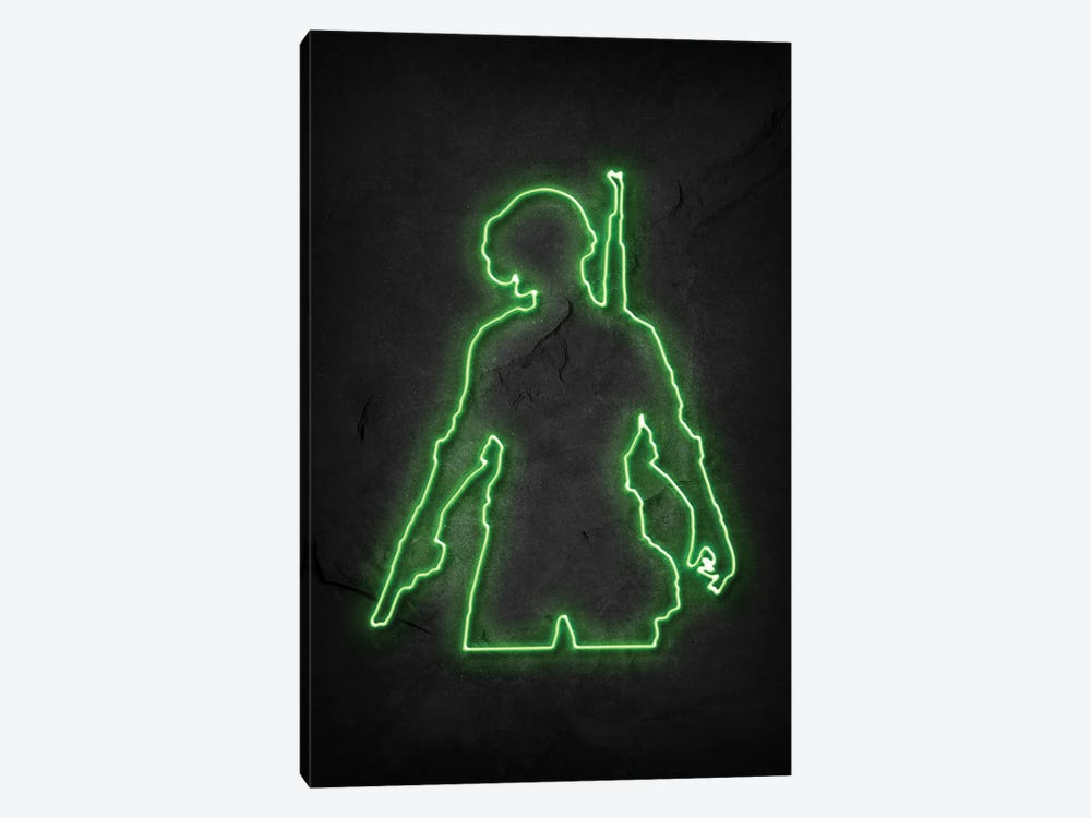 Pubg Soldier Green Neon by Durro Art 1-piece Canvas Wall Art