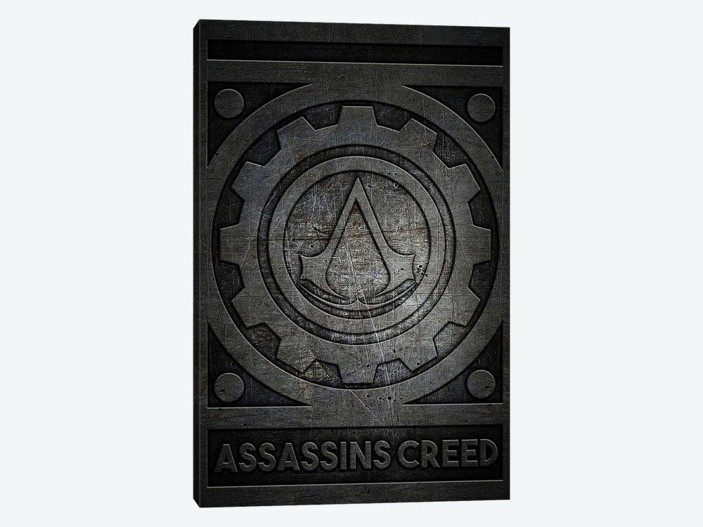 Aassassins Creed Metal by Durro Art 1-piece Canvas Art Print