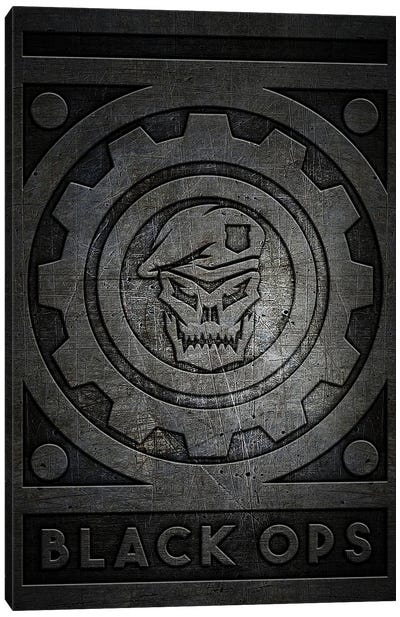 Black Ops Metal Canvas Art Print - Call of Duty