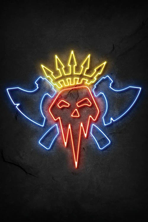 Orc Skull Neon