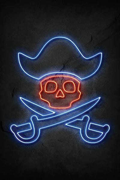 Pirate Skull Neon