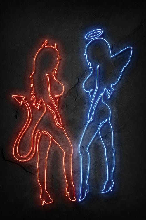 Devil And Angel Neon