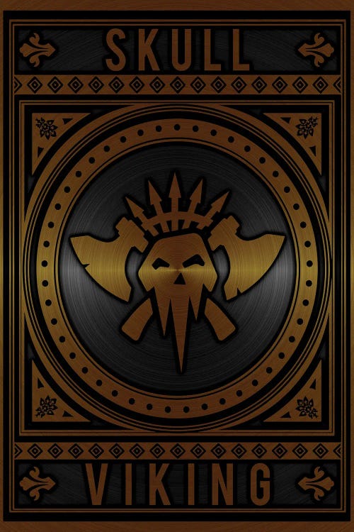 Skull Viking Golden