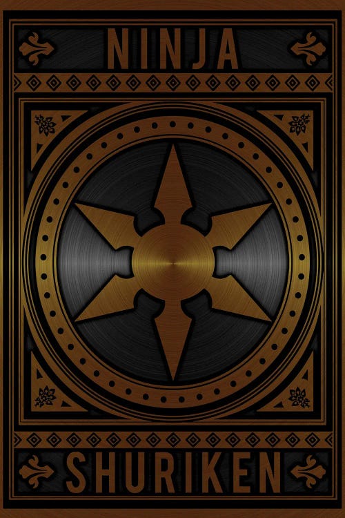 Ninja Shuriken Golden