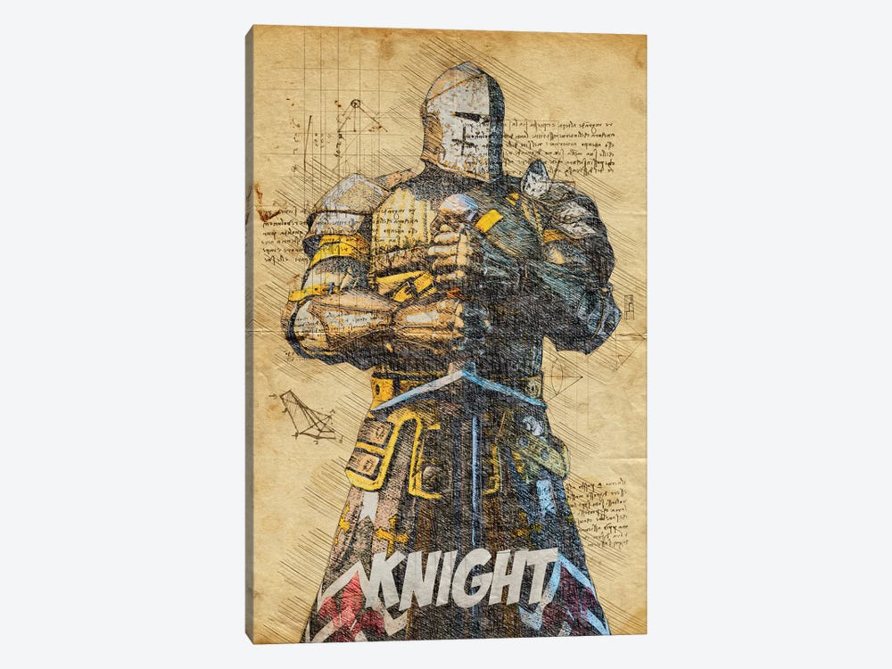 Knight Vintage by Durro Art 1-piece Canvas Art