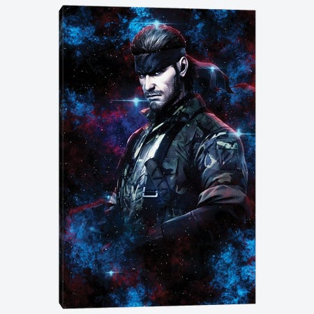 Solid Snake Nebula Canvas Print #DUR827} by Durro Art Canvas Wall Art