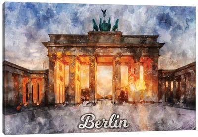 Berlin Canvas Art Print - The Brandenburg Gate