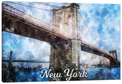 New York Canvas Art Print - Famous Bridges