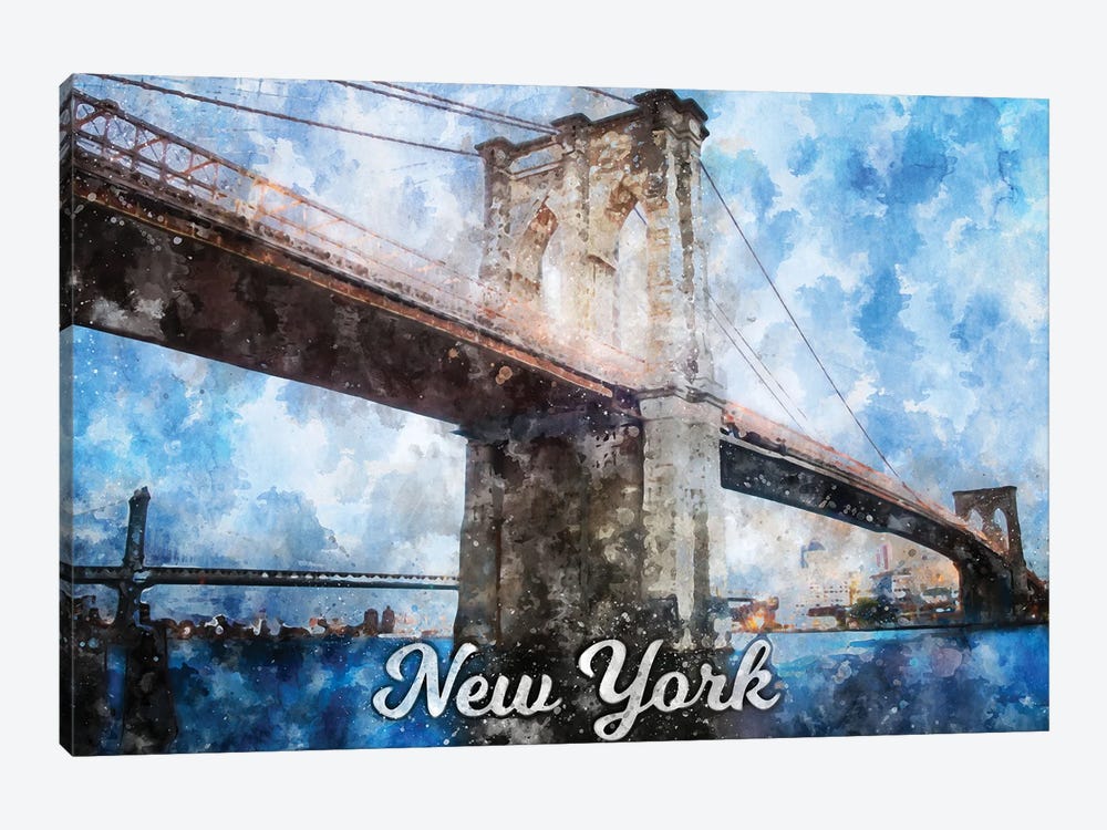 New York by Durro Art 1-piece Canvas Art Print