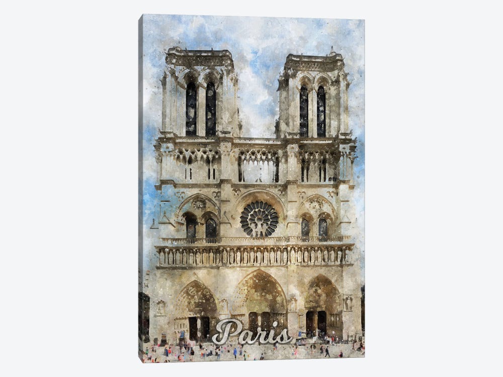 Paris III by Durro Art 1-piece Canvas Art Print