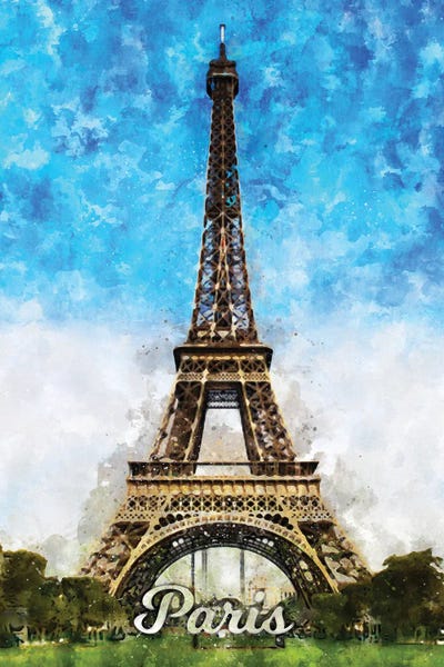 Paris Typography: Paris by Durro Art