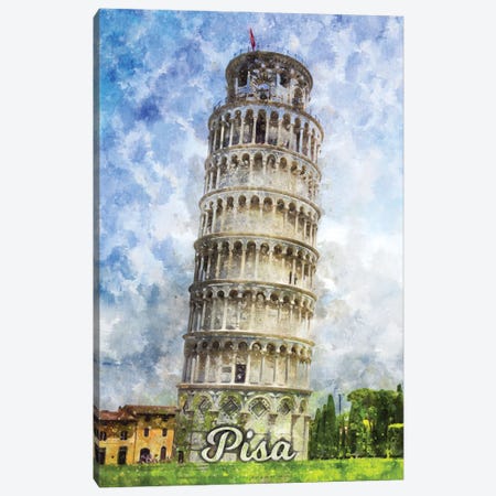 Pisa Canvas Print #DUR846} by Durro Art Canvas Art
