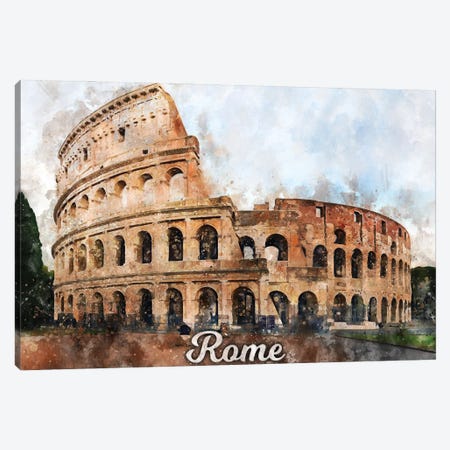 Rome Canvas Print #DUR847} by Durro Art Canvas Wall Art