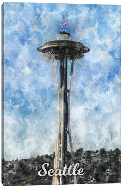 Seattle Canvas Art Print - Space Needle