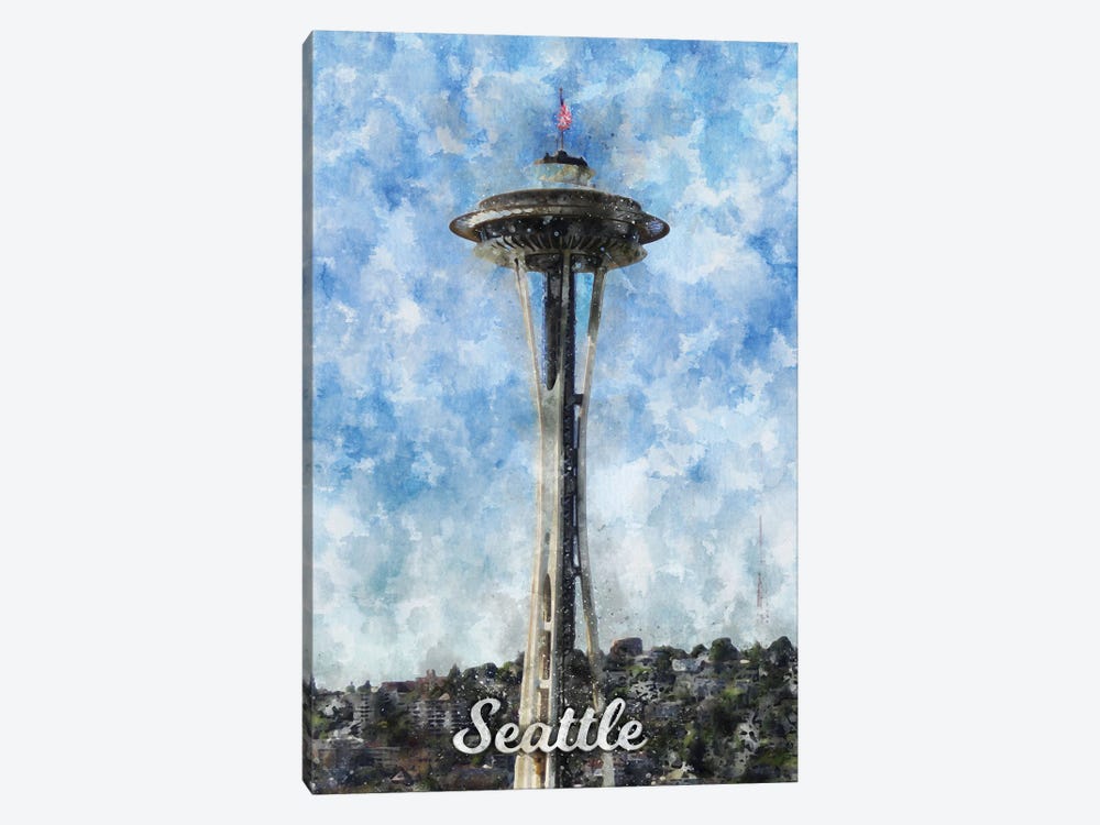Seattle by Durro Art 1-piece Canvas Art Print