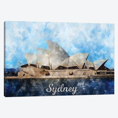Sydney Canvas Print #DUR849} by Durro Art Art Print