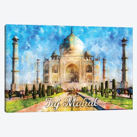 Taj Mahal Canvas Print #DUR850} by Durro Art Canvas Artwork