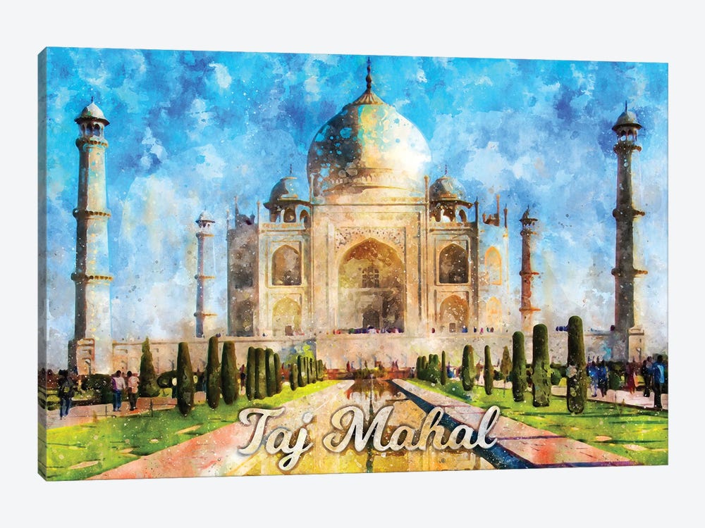 Taj Mahal by Durro Art 1-piece Canvas Wall Art