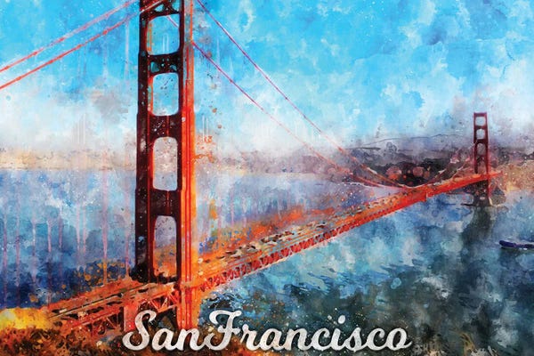 Golden Gate Bridge: San Francisco by Durro Art