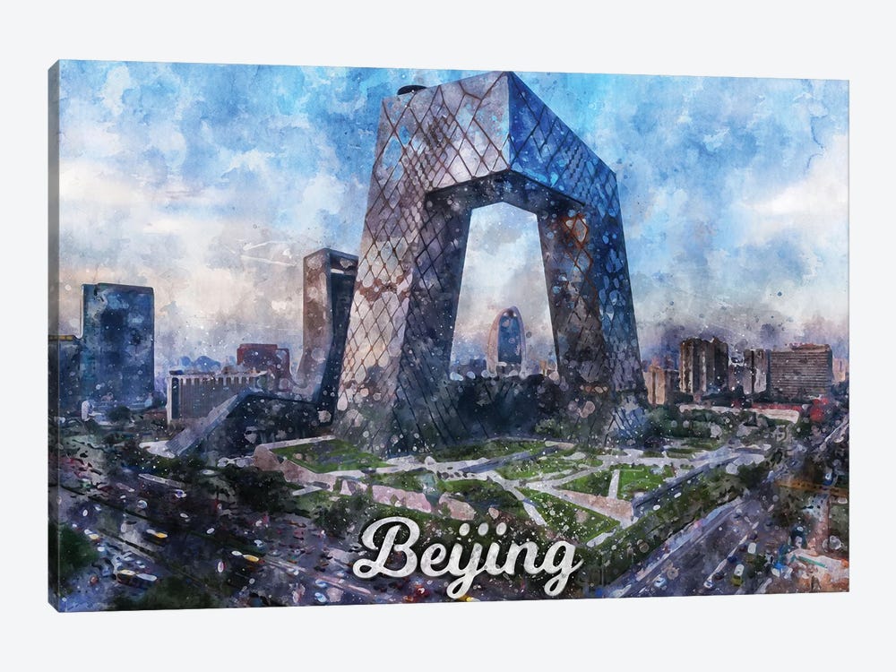 Beijing by Durro Art 1-piece Canvas Art Print