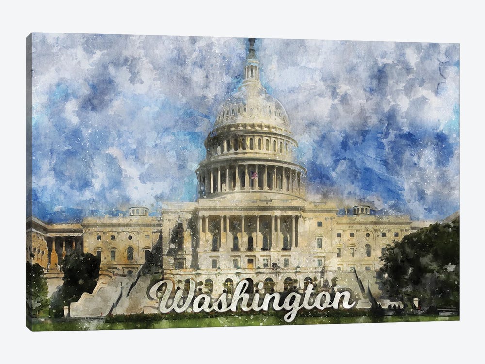 Washington by Durro Art 1-piece Canvas Print