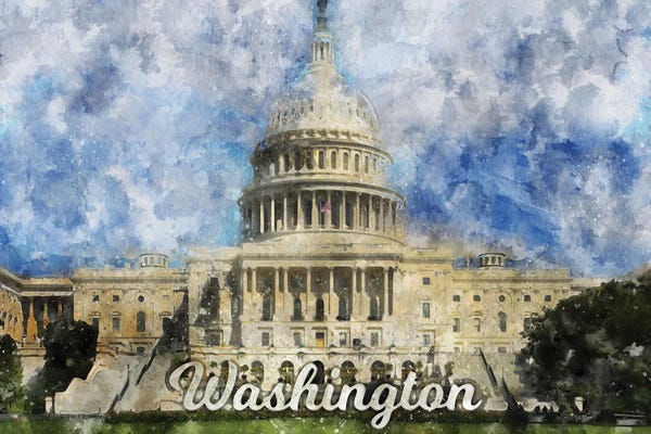 Washington, D.C.: Washington by Durro Art