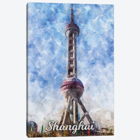 Shanghai Canvas Print #DUR858} by Durro Art Canvas Wall Art