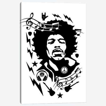 Hendrix Canvas Print #DUR862} by Durro Art Art Print