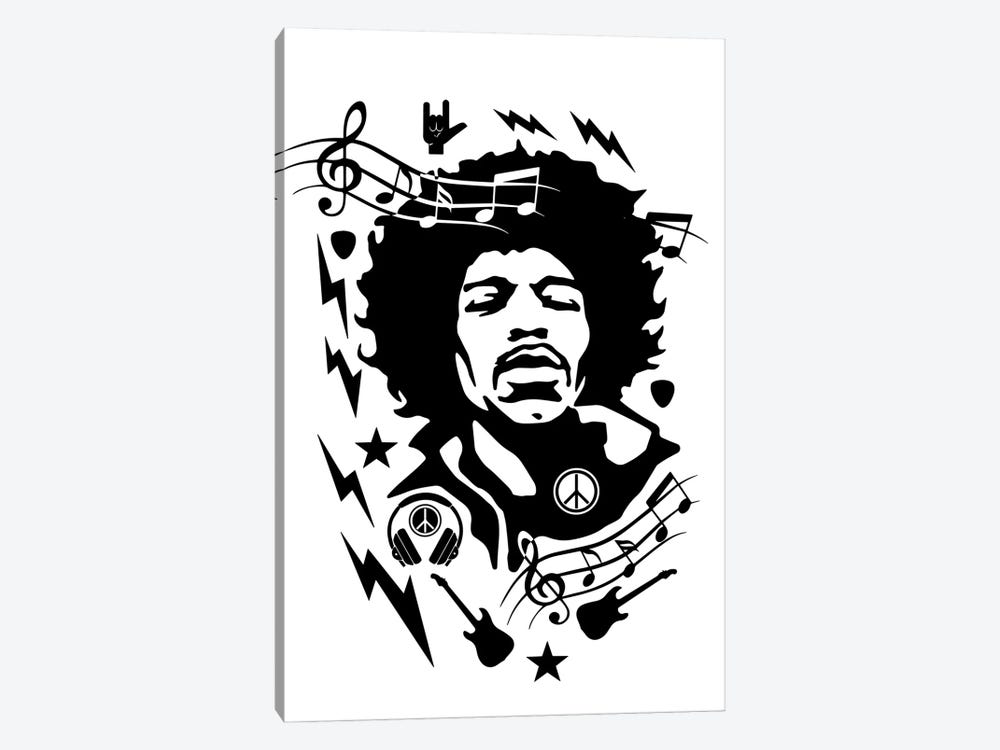 Hendrix by Durro Art 1-piece Canvas Art Print