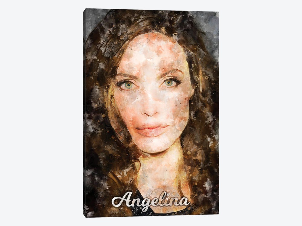 Angelina Watercolor by Durro Art 1-piece Canvas Artwork