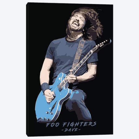Foo Fighters Dave Canvas Print #DUR87} by Durro Art Canvas Print