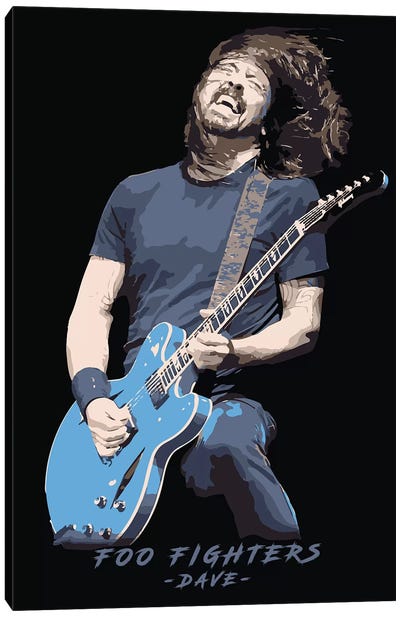 Foo Fighters Dave Canvas Art Print - Durro Art