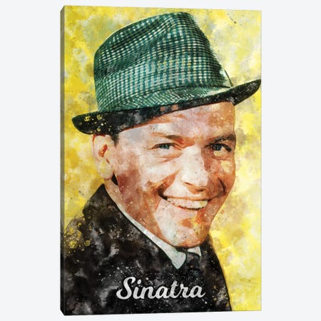 Sinatra Watercolor Canvas Print #DUR892} by Durro Art Canvas Art
