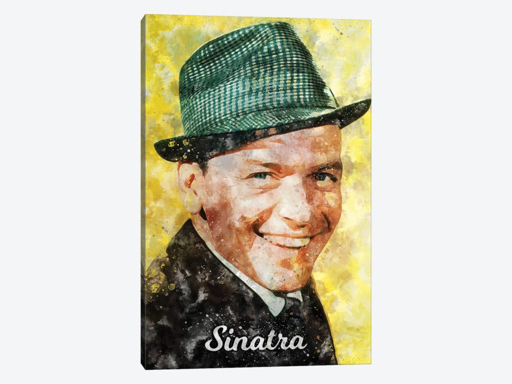 Sinatra Watercolor by Durro Art 1-piece Canvas Wall Art