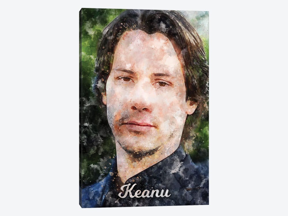 Keanu Watercolor by Durro Art 1-piece Canvas Art Print