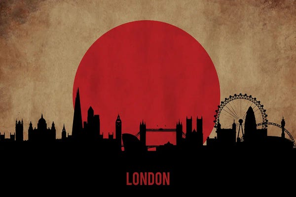 London Skylines: London Skyline by Durro Art
