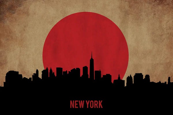 New York City Skylines: NewYork Skyline by Durro Art