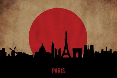 Paris Skyline by Durro Art metal wall art