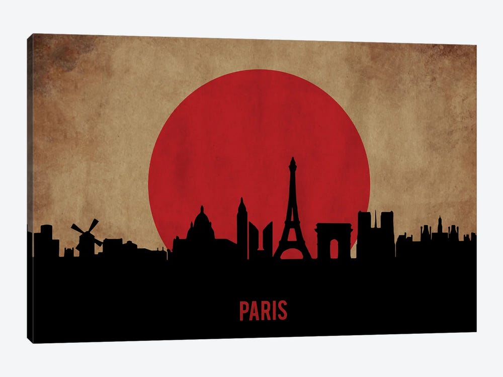 Paris Skyline by Durro Art 1-piece Canvas Art