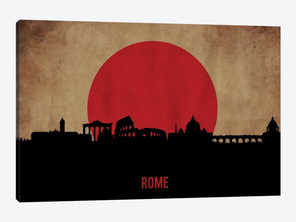 Rome Skyline by Durro Art 1-piece Art Print
