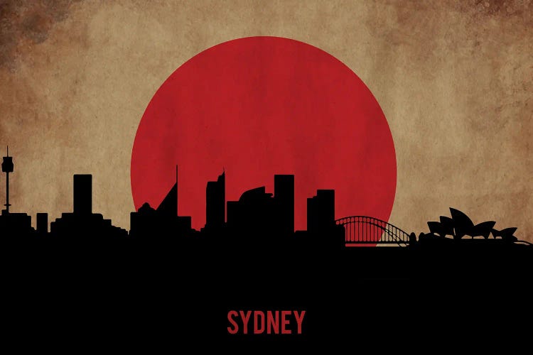 Sydney Skyline by Durro Art wall art