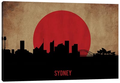 Sydney Skyline Canvas Art Print - Sydney Art